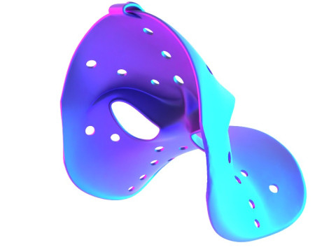 3D Printing Daffy Duck Hockey Mask toy Modelo 3D