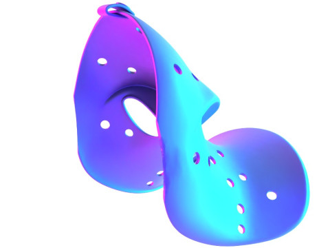 3D Printing Daffy Duck Hockey Mask toy Modelo 3D