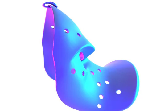 3D-printen Daffy Duck hockeymasker speelgoed 3D Model