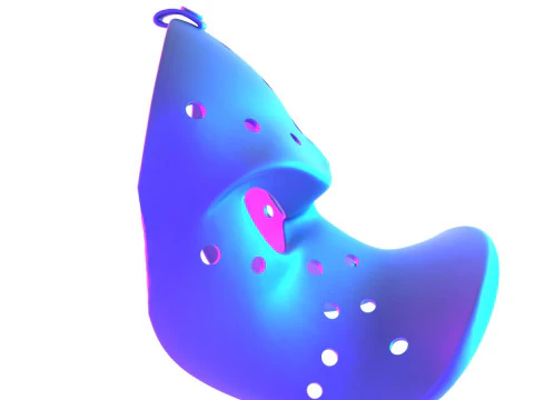 3D-printen Daffy Duck hockeymasker speelgoed 3D Model