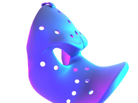3D Printing Daffy Duck Hockey Mask toy Modelo 3D