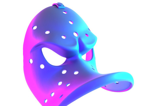 3D Printing Daffy Duck Hockey Mask toy Modelo 3D