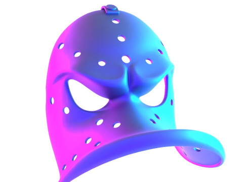 3D Printing Daffy Duck Hockey Mask toy Modelo 3D