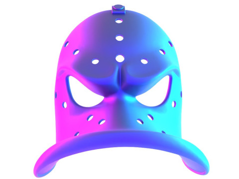 3D Printing Daffy Duck Hockey Mask toy Modelo 3D