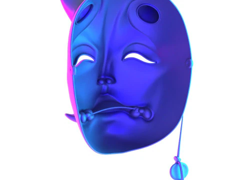 3D打印日本鬼咒美人般若妖怪日本玩具 3D 模型