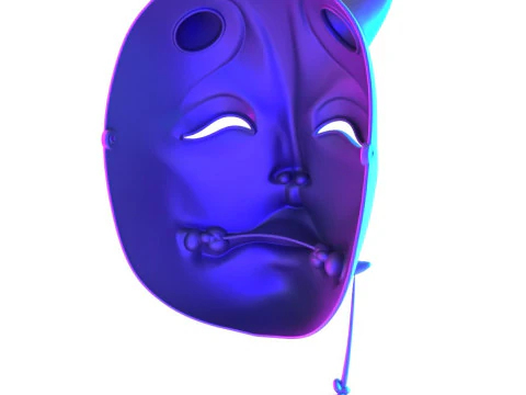 3D打印日本鬼咒美人般若妖怪日本玩具 3D 模型