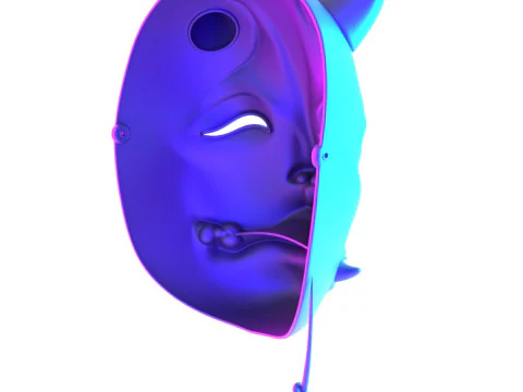 3D打印日本鬼咒美人般若妖怪日本玩具 3D 模型