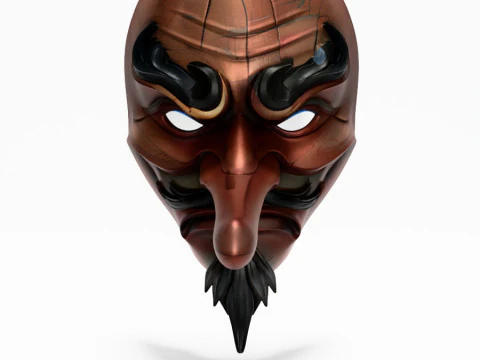 3D Printing Japanese Karasu Tengu Daitengu Red Sage Nipponese toy 3D Model