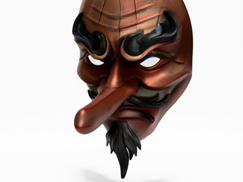 3D Printing Japanese Karasu Tengu Daitengu Red Sage Nipponese toy 3D 模型