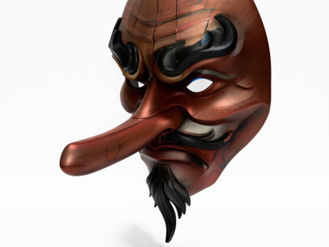 3D Printing Japanese Karasu Tengu Daitengu Red Sage Nipponese toy 3D 模型