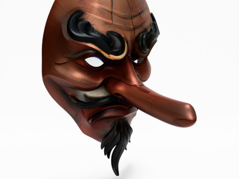 3D Printing Japanese Karasu Tengu Daitengu Red Sage Nipponese toy 3D 模型
