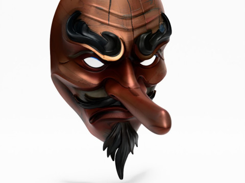 3D Printing Japanese Karasu Tengu Daitengu Red Sage Nipponese toy 3D 模型