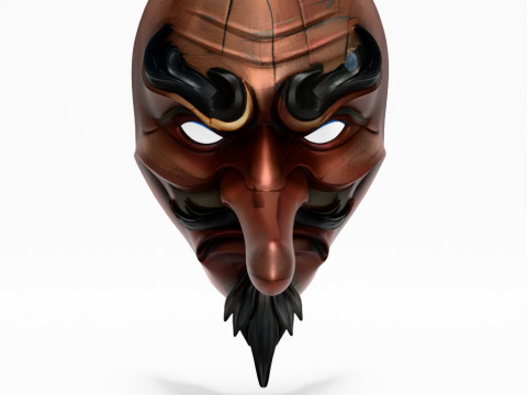 3D Printing Japanese Karasu Tengu Daitengu Red Sage Nipponese toy 3D 模型