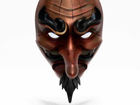 3D Printing Japanese Karasu Tengu Daitengu Red Sage Nipponese toy 3D Model