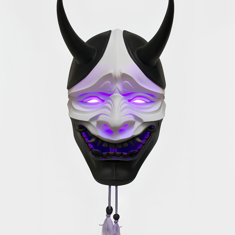 3D Printing Japanese neon Cyberpunk Yokai Purple Nipponese toy 3D 模型 .c4d .max .obj .3ds .fbx .stl .blend