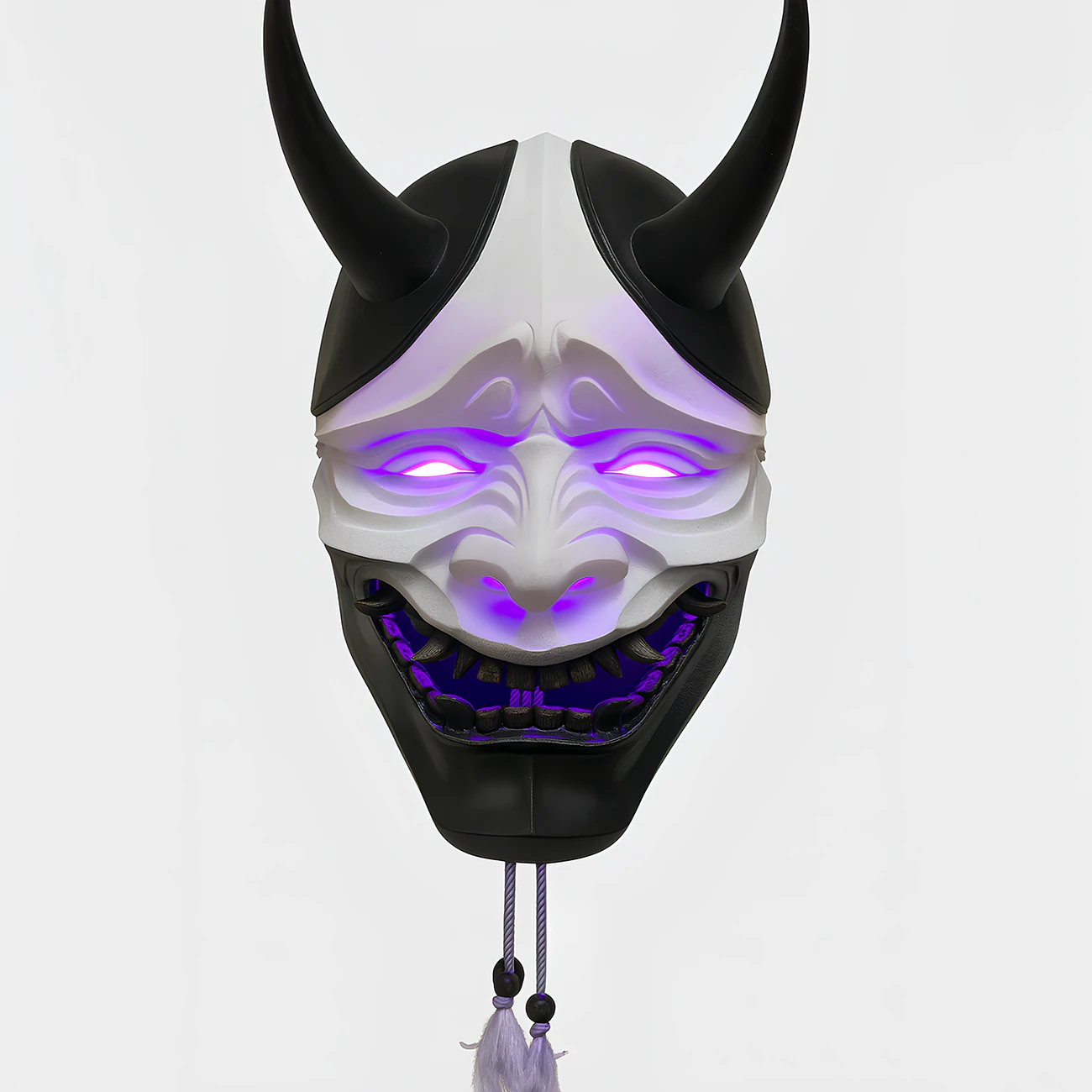 3D プリント日本のネオンサイバーパンク妖怪パープル日本のおもちゃ 3Dモデル .c4d .max .obj .3ds .fbx .stl .blend 