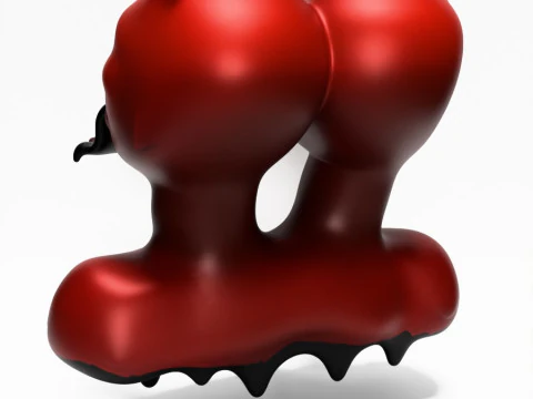3D Printing Japanese Oni Twins Black Tongue Nipponese drip toy 3D Model