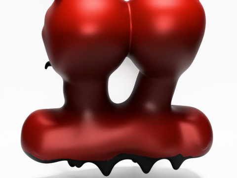 3D Printing Japanese Oni Twins Black Tongue Nipponese drip toy 3D मॉडल