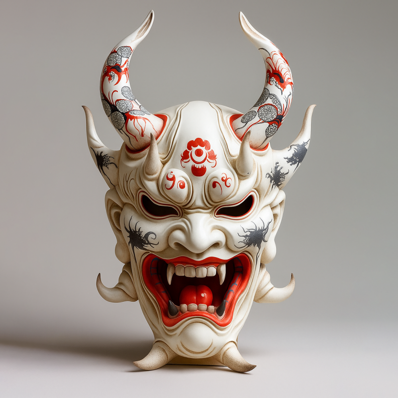 3D Printing Japanese Oni Yokai Irezumi Ceremonial Divine Nipponese toy 3D Modell .c4d .max .obj .3ds .fbx .stl .blend