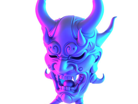 3D Printing Japanese Oni Yokai Irezumi Ceremonial Divine Nipponese toy 3D Modell