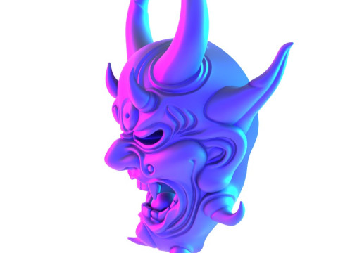 3D Printing Japanese Oni Yokai Irezumi Ceremonial Divine Nipponese toy 3D Modell