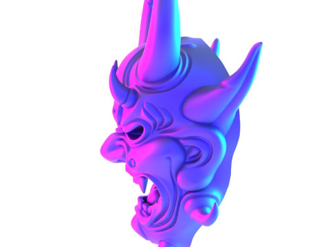 3D Printing Japanese Oni Yokai Irezumi Ceremonial Divine Nipponese toy 3D Modell