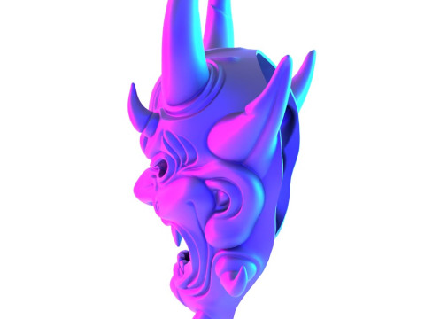 3D Printing Japanese Oni Yokai Irezumi Ceremonial Divine Nipponese toy 3D Modell