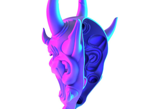 3D Printing Japanese Oni Yokai Irezumi Ceremonial Divine Nipponese toy 3D Modell