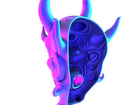 3D Printing Japanese Oni Yokai Irezumi Ceremonial Divine Nipponese toy 3D Modell