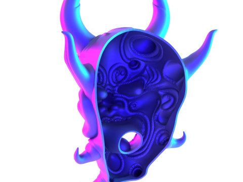 3D Printing Japanese Oni Yokai Irezumi Ceremonial Divine Nipponese toy 3D Modell