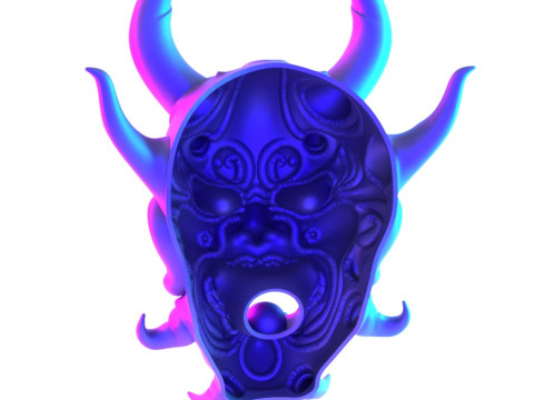 3D Printing Japanese Oni Yokai Irezumi Ceremonial Divine Nipponese toy 3D Modell