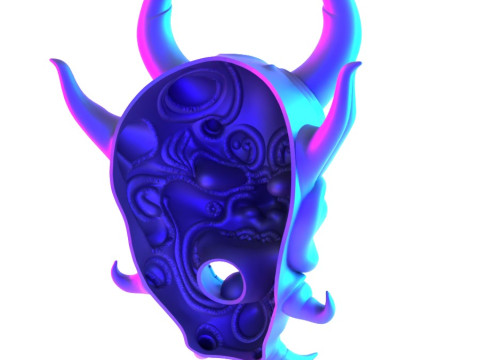 3D Printing Japanese Oni Yokai Irezumi Ceremonial Divine Nipponese toy 3D Modell