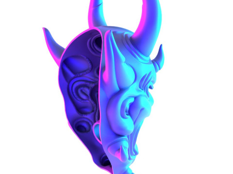 3D Printing Japanese Oni Yokai Irezumi Ceremonial Divine Nipponese toy 3D Modell