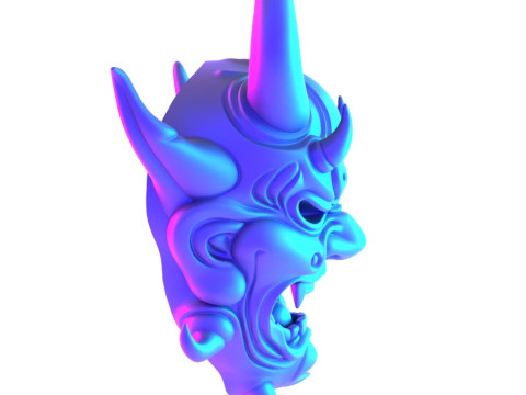 3D Printing Japanese Oni Yokai Irezumi Ceremonial Divine Nipponese toy 3D Modell