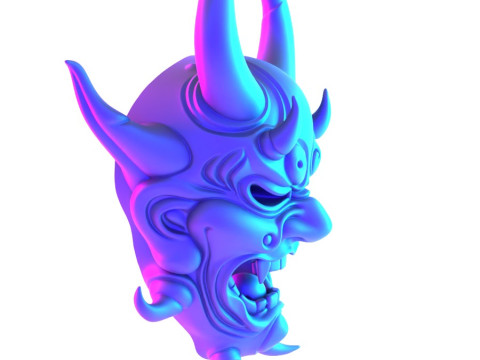 3D Printing Japanese Oni Yokai Irezumi Ceremonial Divine Nipponese toy 3D Modell