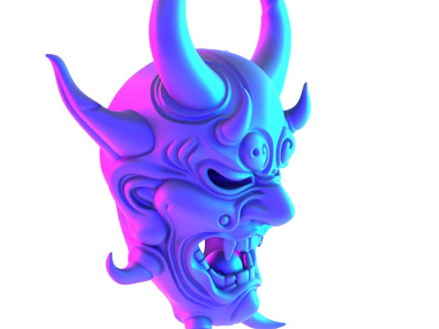 3D Printing Japanese Oni Yokai Irezumi Ceremonial Divine Nipponese toy 3D Modell