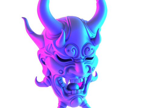 3D Printing Japanese Oni Yokai Irezumi Ceremonial Divine Nipponese toy 3D Modell