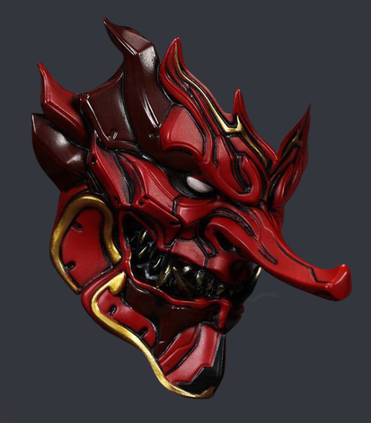 3D Printing Japanese Cyber Oni Crimson Samurai Nipponese toy Modèle 3D .c4d .max .obj .3ds .fbx .stl .blend 