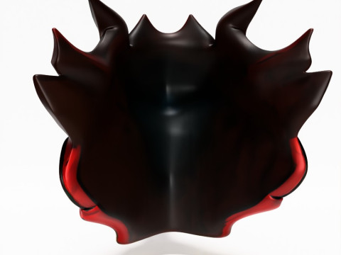 3D Printing Japanese Cyber Oni Crimson Samurai Nipponese toy Modèle 3D