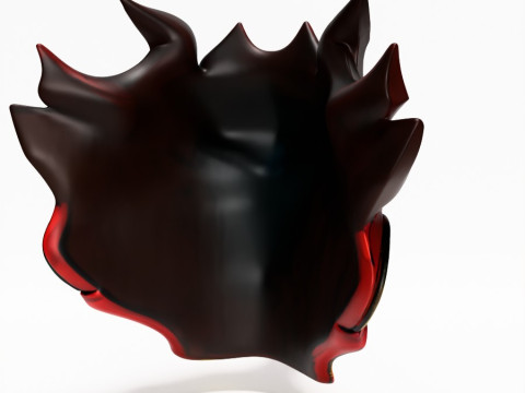3D Printing Japanese Cyber Oni Crimson Samurai Nipponese toy Modèle 3D