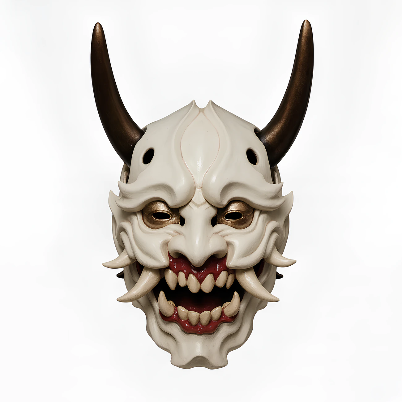 3D Printing Japanese White Fang Oni Beast Hannya Nipponese toy 3D Model .c4d .max .obj .3ds .fbx .stl .blend 