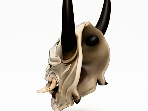 3D Printing Japanese White Fang Oni Beast Hannya Nipponese toy 3D Model