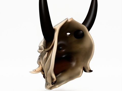 3D Printing Japanese White Fang Oni Beast Hannya Nipponese toy 3D Model