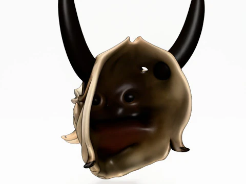 3D Printing Japanese White Fang Oni Beast Hannya Nipponese toy 3D Model