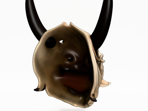 3D Printing Japanese White Fang Oni Beast Hannya Nipponese toy 3D Model
