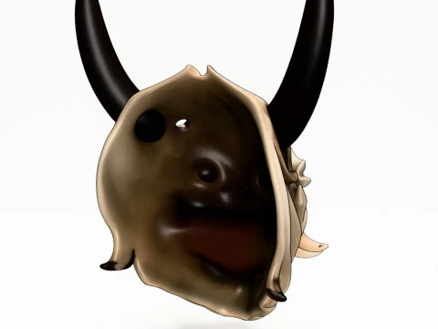 3D Printing Japanese White Fang Oni Beast Hannya Nipponese toy 3D Model
