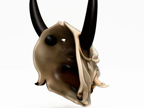 3D Printing Japanese White Fang Oni Beast Hannya Nipponese toy 3D Model