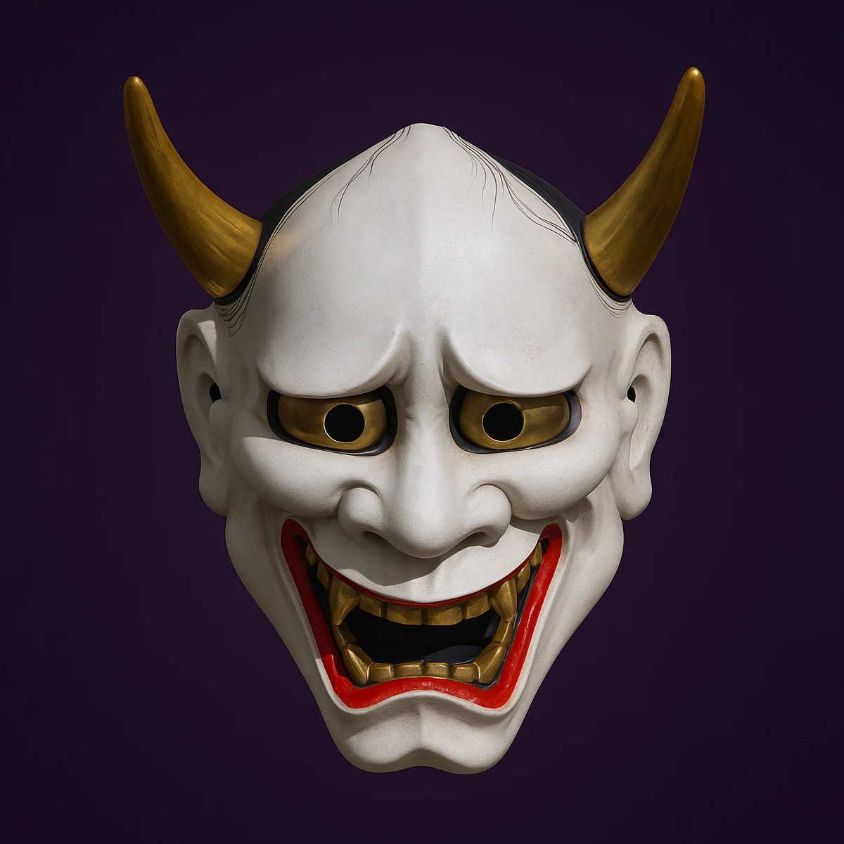 3D Printing Japanese Hannya Painful Laugh Nipponese toy 3D Model .c4d .max .obj .3ds .fbx .stl .blend 