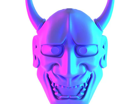 3D Printing Japanese Hannya Painful Laugh Nipponese toy 3D Model