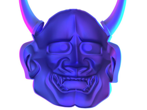 3D Printing Japanese Hannya Painful Laugh Nipponese toy 3D 모델